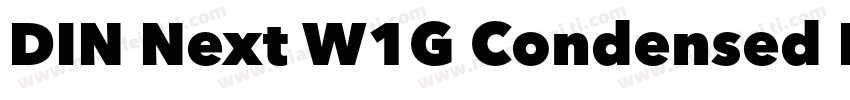 DIN Next W1G Condensed Heavy字体转换
